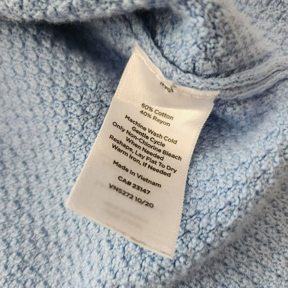 Talbots Blue Sweater Size Medium - Picture 6 of 12